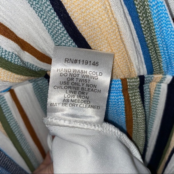 JODIFL Striped Boho Surplice Flutter Sleeve Dress Size M🔥 - Picture 8 of 8